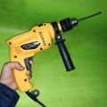 13mm Hammer Drilling Machine Multi Functional Electric Drill Machine Drill Screw Driver Option Reverse Forward Slow Fast 13mm Hammer Drill Machine | Multi-Functional Electric Drill & Screwdriver | Reverse & Forward Rotation | Variable Speed. 