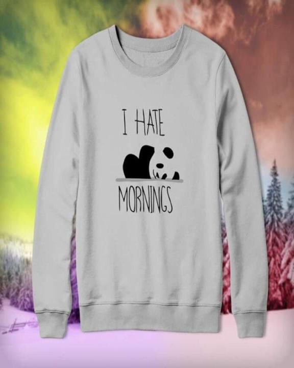 Grey Stylish Printed Sweatshirt For Women