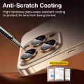 Sanptoch Dustproof Alloy Full Cover Camera Lens Protector For iPhone 16 / 15 / 14 / 13 / 12 / 11 Pro Max Plus HD Diamond Tempered Glass Film. 