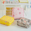 Women Sanitary Napkin Storage Bag Portable Cotton Pad Pouch Cosmetic Bags Podazz. 