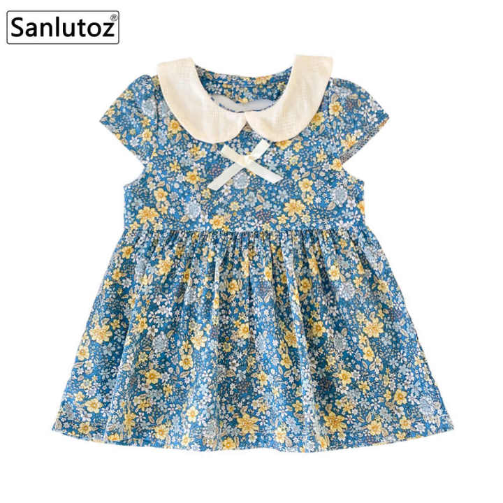 Flower Princess Girls Summer Dress Infant Toddler Girl Dresses Cotton Baby Clothing