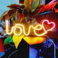 Love With Heart logo Neon Light Sign For Room Decoration And gift for someone special. 