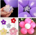 5 Pcs Flower Shape Balloon Clip Happy Birthday Decoration Birthday accessories Balloons for Birthday , Anniversary , Engagement , Bridal Shower and Baby Shower Decoration For birthday balloons Happy Birthday Decoration. 