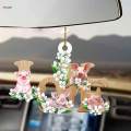 Car Hanging Ornament ,Car Pendant ,Swinging Rear View Mirror Cute, Creative ,Car Decoration, Car Interior Accessories for Holiday Gift ,Women. 