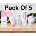 DR.Rashel Whitening Solution Fade Spots 5 PC Deal Facial Cleanser - Face Wash - Face Serum - Night Cream - Day Cream. 