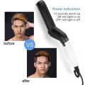 Multifunctional Hair Comb Brush Beard Straightener Hair Straighten Straightening Comb Hair Curler Quick Hair Styler For Men. 