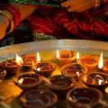 12 pieces mud diya/clay lamp. 