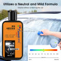 Geepact Glass Oil Film Remover Strong Decontamination Cleaner Car Glass Cleaning Car Maintenance for Windshield Side Window Oil Film Cleaner Strongly Remove Dirt Glass Oil Film. 