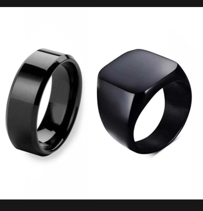 Black%20Titanium%20Ring%20&%20Men%20Black%20Titanium%20Challa%20for%20Men%20Pack%20of%202%20-%20Image%202