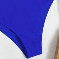 Women Bikini Close-fitting Women Beach Solid Color One-piece Bathing Suit. 