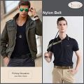 Men Belt 1 Pack Webbing Canvas Outdoor Web Belt with Plastic Buckle for Men. 