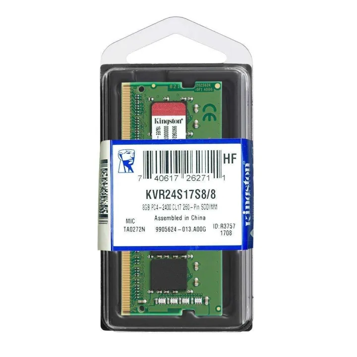 Kingston%20Technology%20ValueRAM%208GB%202400Mhz%20DDR4%20Non-ECC%20CL17%20SODIMM%201Rx8%20-%20KVR24S17S8%20-%20Image%203
