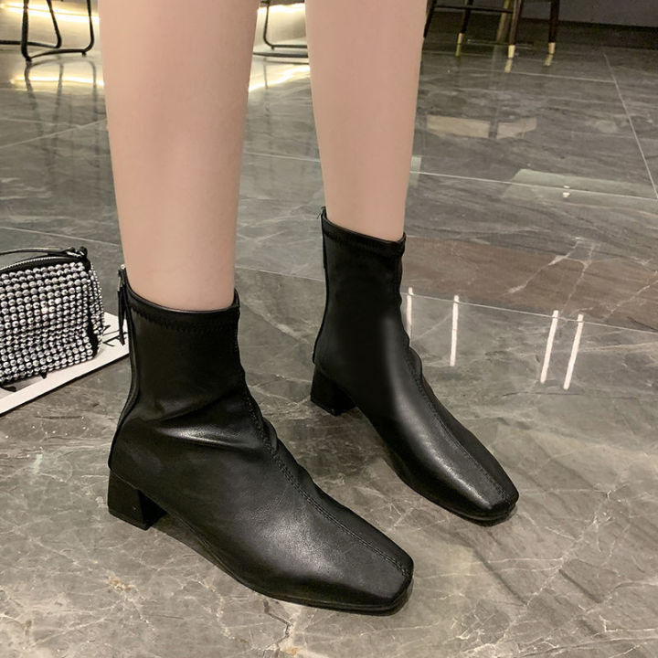 British style Martin boots female 2021 new autumn and winter flavor net red handsome section breathable locomotive boots