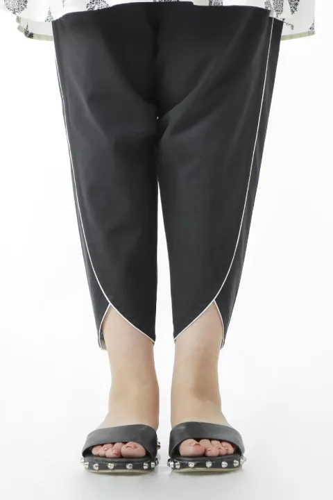 EGO%20All%20Season%20%20Outlined-Pants%20%20Black%20Cotton%20Stitched%20Trouser%20for%20Women%20-%20Image%203