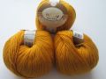 Nako pure wool imported Turkish yarn balls x 4 orange color made in turkey. 