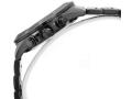 Casio Edifice Mens Steel Black Bezel Black Retrograde Chronograph Dial Black Steel Band Watch-EFV-540DC-1BVUDF. 