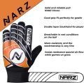 NARZ Goalkeeper Gloves Green, Blue,  Red High Quality  Non-slip Wear Resistant Latex Material  Latex Soccer Gloves Sportout Goalie Football Goalkeeping Gloves Wrist Protection For Kids Youth and Adult. 