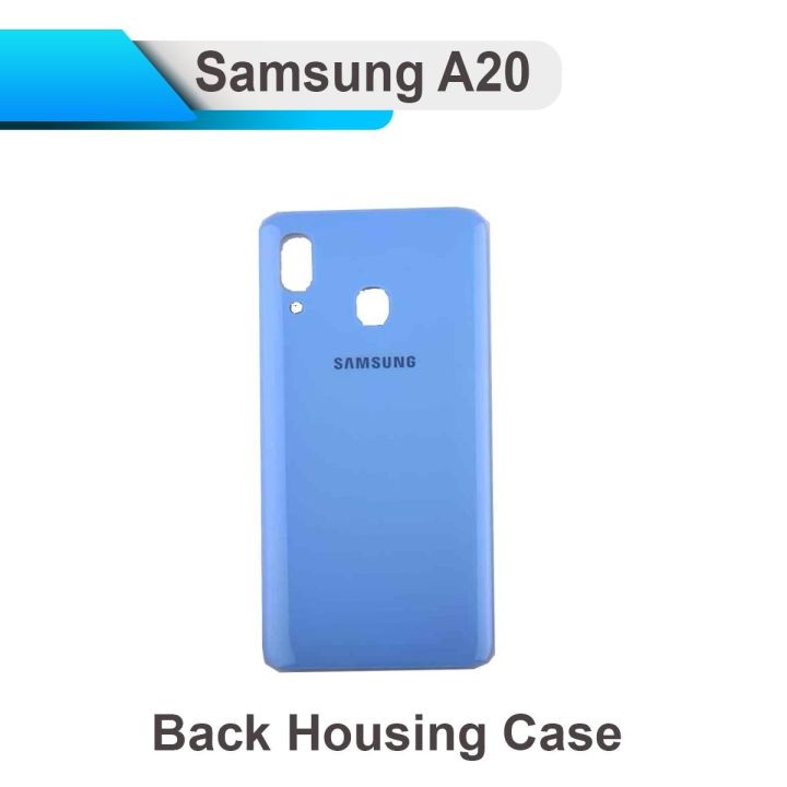 Samsung Galaxy A20 Back Door Rear Housing Case Body Casing Replacement For Samsung Galaxy A20 - Blue