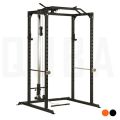 HOME GYM POWER RACK WITH CABLE PULLEY SYSTEM LAT/ROW ATTACHMENT. 