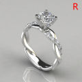 Women'S Ring Cubic Solitaire Platinum Plated Engagement Rings Diamonds Gifts - Premium Quality, Stylish Jewelry. 