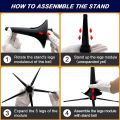 Tpet Stand Portable Tpet Holder Foldable Metal with 5 Legs for Tpets. 