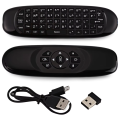 C120 Air Mouse Remote for Smart TV with Built-in QWERTY Keyboard | Microphone  | Smart Air Fly Mouse for Android TV Box, PC & Laptop. 
