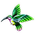 Metal Hummingbird Garden Wall Decor Colorful Outdoor Fence Art Patio Sculptures Hanging Decorations for Yard Porch Living Room Bedroom Home. 