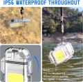 Electric Lighter USB Rechargeable Dual Arc Lighters, Cool Plasma Lighter with Waterproof Transparent Shell, 3 Modes COB Flashlight and Detachable Pocket Clip for EDC Outdoor Camping Survival. 