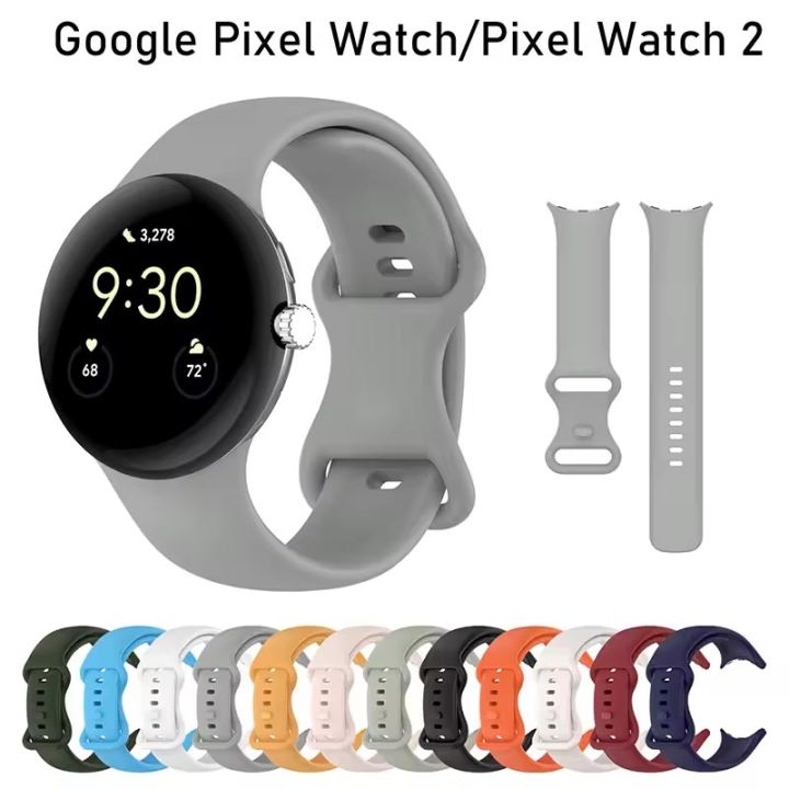 Sports Silicone Watch Band Strap For Google Pixel Watch 1 Pixel Watch 2