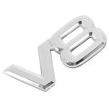 3X 7.5x3.5cm Auto car V8 stickers 3D Chrome Sticker Badge Emblem. 
