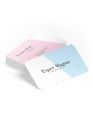 Pack of 10 - 50 Customized Visiting Cards - Customized Shiny Round Corner Cards. 