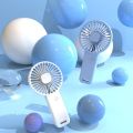 Xiaomi Portable USB Chargeable Cute Mini Fan Handheld Fans with Base Summer Outdoor Portable Hand Hold Fan with Phone Holder. 