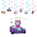 Gabby Dollhouse Party Decorations Balloons Cat Theme Set Supply Happy Birthday Decor Gabbys Doll house Figure Toys for Children. 