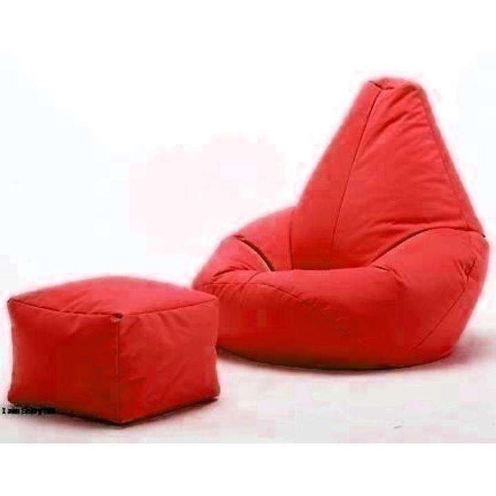 Parachute XXXL Bean Bag Sofa With Stool Export Quality Filled With Comfortable Beans