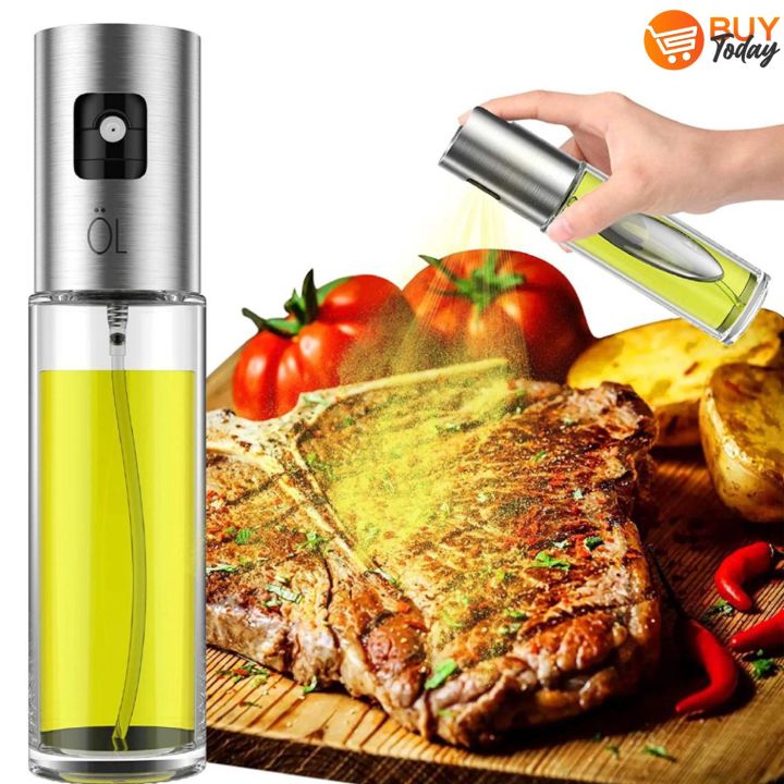 Glass Oil Spray Bottle Pump for Oil-Control Kitchen Olive Oil-Sprayer Pot Bottle Dispenser Gadget Cooking Tools For BBQ,Baking,Frying,Salad-Buytoday