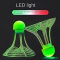 1/2/5pcs Glowing Super Resistant Luminous Badminton with LED Light Badminton Accessories Fluorescent Shuttlecocks Nylon Ball LED Badminton Ball Sports. 