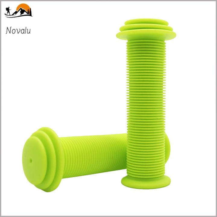 Mountain Bike Handle Comfortable Non-slip Bike Handlebar Grips for Scooter Mountain Bicycle Ergonomic Design with Shock Absorption Soft Rubber Covers for Road Cycling 1 Pair Ergonomic Bike Handlebar