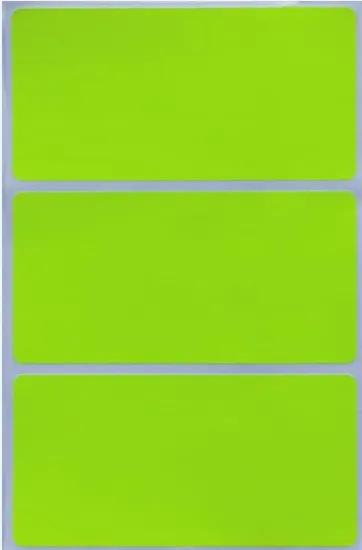 Colorful Name Storage Labels Tag Stickers 4 x 2 Inch Red Rectangular 45 Pack