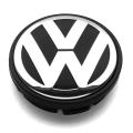 VW wheel center hub caps 66mm / 56mm Volkswagen 3B7601171 rim hub covers black. 