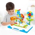 2 in 1 DIY Creative Mosaic Gear & Drill Construction Kit. 