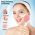 New  Silicon Dot Face Scrubber Exfoliating Brush Manual Handheld Facial Cleansing Brush Blackhead Scrubber Soft Food Grade Silicone bristles for Face Skincare (Multicolor). 