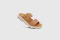 Deluxe Footwear open peach Double-Strap Slippers For Women Slides - SS26. 