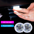 Car Mini LED Manual Hand Press Light Car Wireless Ambient Light Portable Night Reading Light. 