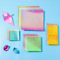 50 Sheets Gift Mixed Shining Color Handmade Material DIY Accessories Square Folding Papers Glittering Origami Paper Scrapbooking Decoration. 