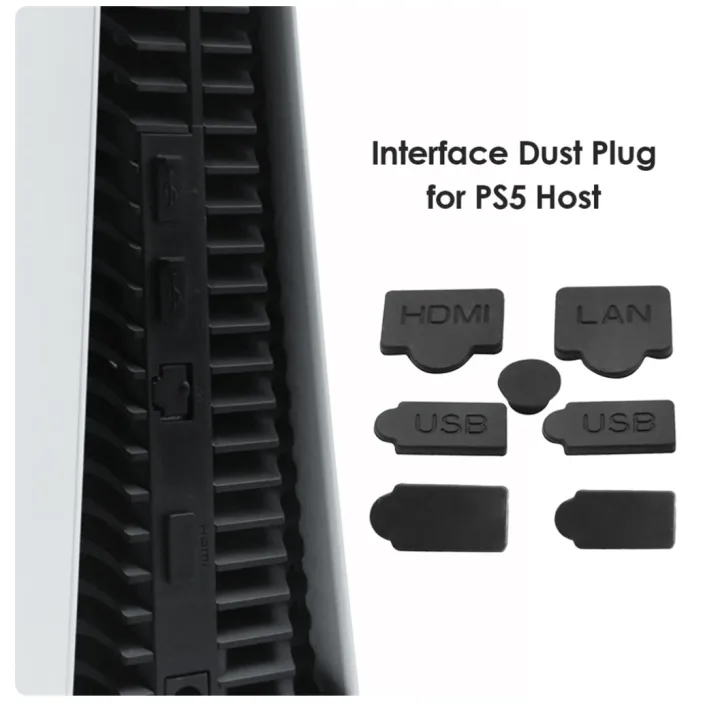 For%20PlayStation%205%207pcs%20Silicone%20Dust%20Plugs%20Set%20USB%20Interface%20Anti-Dust%20Cap%20Dust%20proof%20Cover%20for%20PS5%20Game%20Console%20-%20Image%202