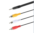 3.5mm Jack Male to 3 RCA Cable Male Audio Video AV Cable Wire Cord. 