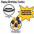 Delightful Theme of Happy Birthday Card Banner Decoration Set with '30'Pcs Balloons, Beautiful Birthday Accessories Birthday Party Decorations -Birthday Items Birthday Accessories. 