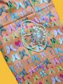 Butterfly Print Summer Season Lawn Unstitched 2 Pieces Suit. 