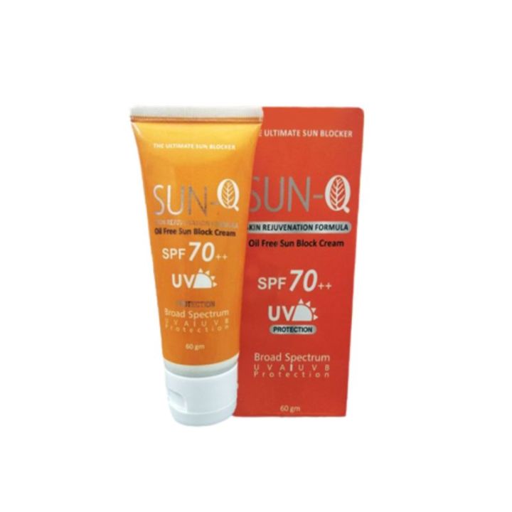 Sun Q - Oil Free Sunblock Cream SPF 70++ Best For Oily Skin