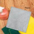 20Pcs Wire Dishcloth Metal Wire Dish Towels No Scratch Steel Wire Dishwashing Rags Wire Cleaning. 